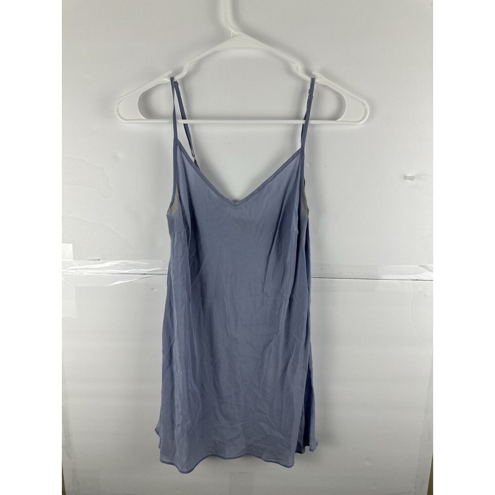 Crew Silk Slip Dress Sz S Periwinkle V-Neck Adjustable Strap Mini